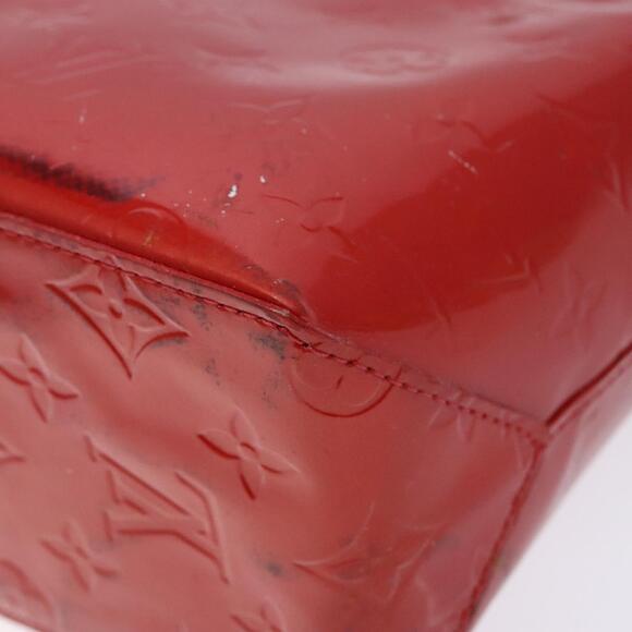 LOUIS VUITTON Monogram Vernis Reade PM Hand Bag Red Rouge M91088 - Picture 15 of 16